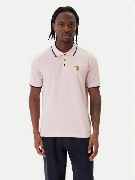 Aeronautica Militare Tricou polo roz
