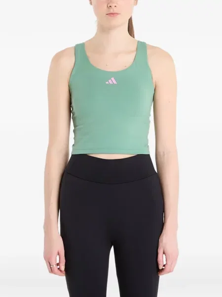 Top Adidas cu dungi verde