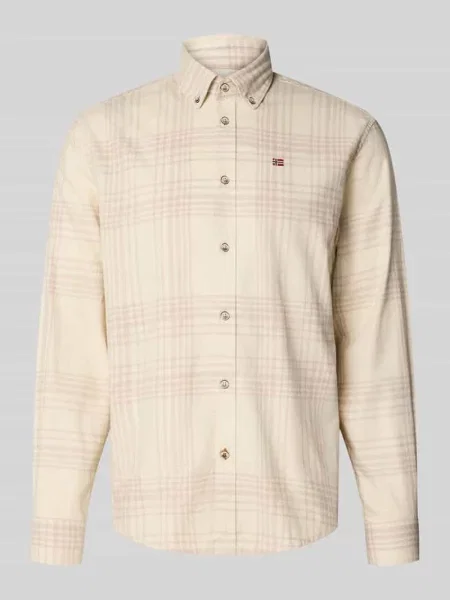 Koszula casualowa o kroju regular fit z kołnierzykiem typu button down Napapijri biała