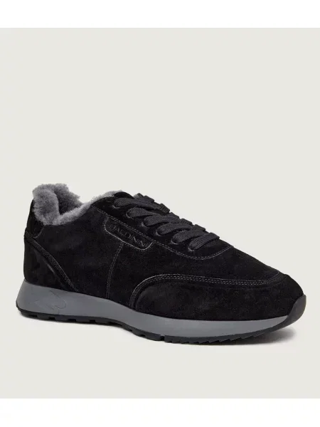 Baldinini Sneakers zamsz | shearling negru