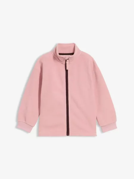 Bluza rozpinana z polaru różowa
