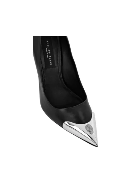 Czółenka Philipp Plein skórzana czarna