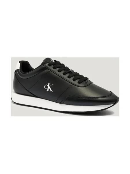 Calvin Klein Teniși din piele RETRO RUNNER negru