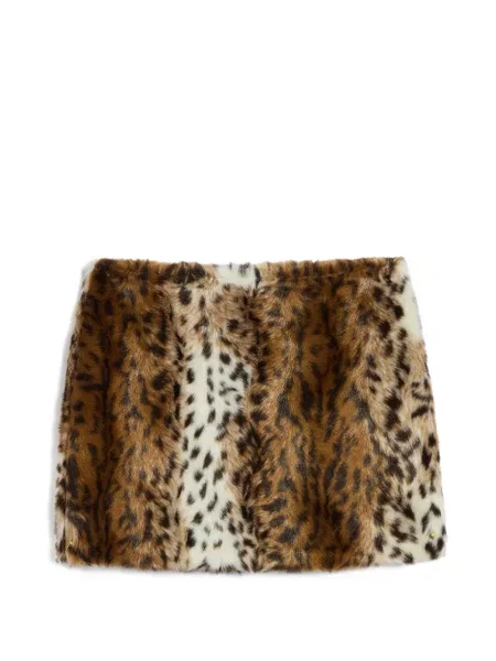 Fusta mini Apparis cu model leopard maro