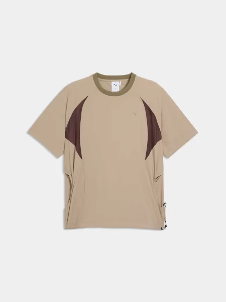 Футболка PUMA Clrt 2g Tee комбінований верх бежевий