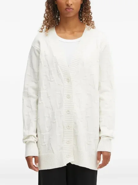 Cardigan Fiorucci alb