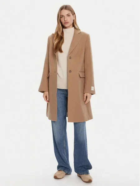 Calvin Klein Volneni plašč rjava