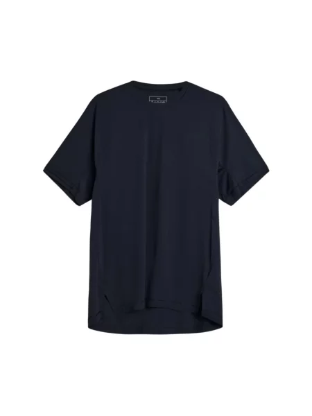 Koszulki Mężczyzna M T-shirt z luźnym krojem i okrągłym dekoltem czarny