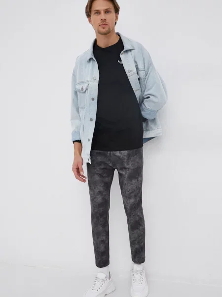 Tričko s dlhým rukávom Pepe Jeans čierna