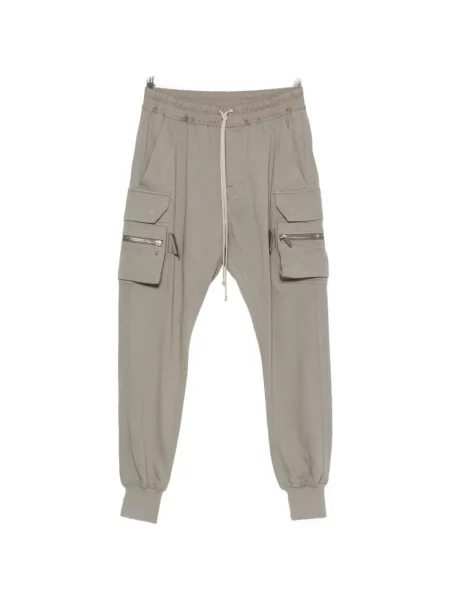 Pantaloni cargo Rick Owens cu cordon gri