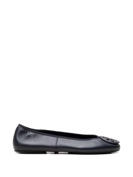 Balerini Tory Burch cu autograf albastru