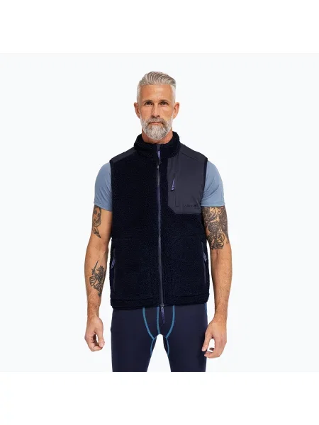 Vestă pentru bărbați Dovre Teddy Fleece navy marină