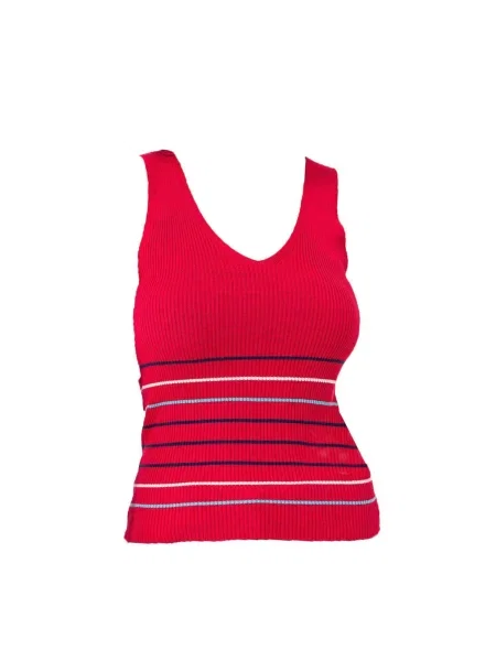 Dandalo Top z naramnicami bordo