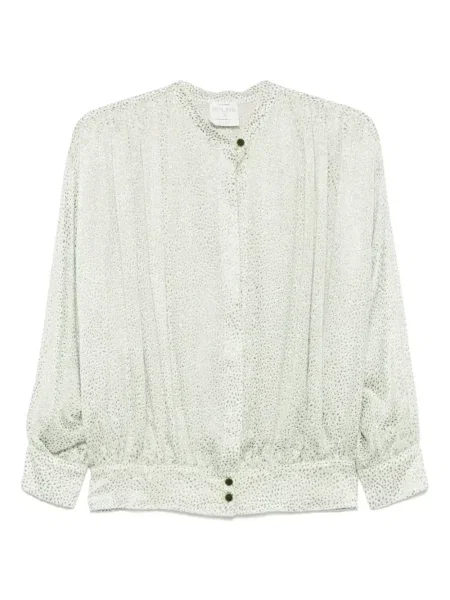 Bluză Forte_forte cu imprimeu abstract verde