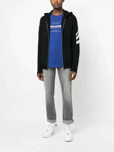 Hoodie Zadig&voltaire κασμίρ μαύρο