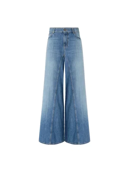Szerokie jeansy Pinko niebieskie