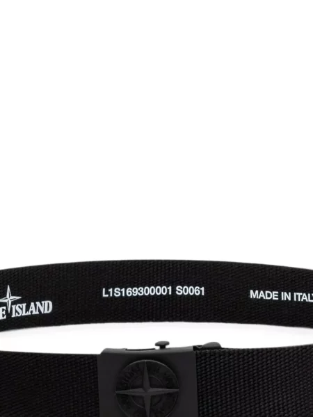 Pasek dziecięcy Stone Island czarny