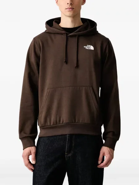 Majica s kapuljačom The North Face smeđa