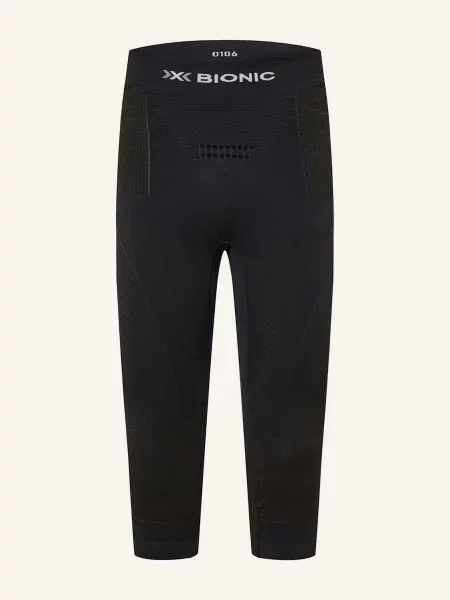 X-Bionic Funkční Kalhoty Energy Accumulator Se Zkrácenou Délkou Nohavic opal black/arctic white bílé