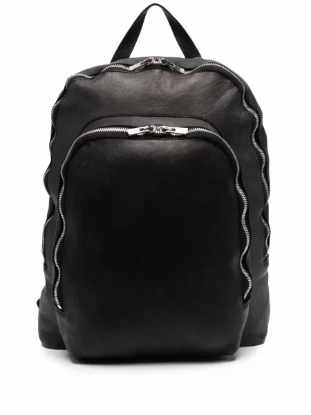 Kožni ruksak Guidi crna