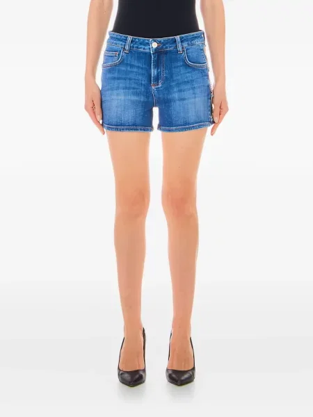 Pantaloni scurți din denim Liu Jo albastru