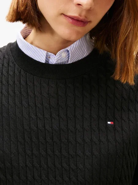 Пуловер Tommy Hilfiger черно