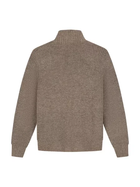 Dzianinowy sweter Olaf Hussein brązowy