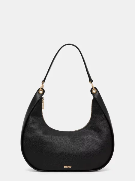 Geanta de piele Dkny negru