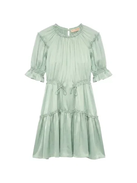 Rochie mini Ulla Johnson din satin verde