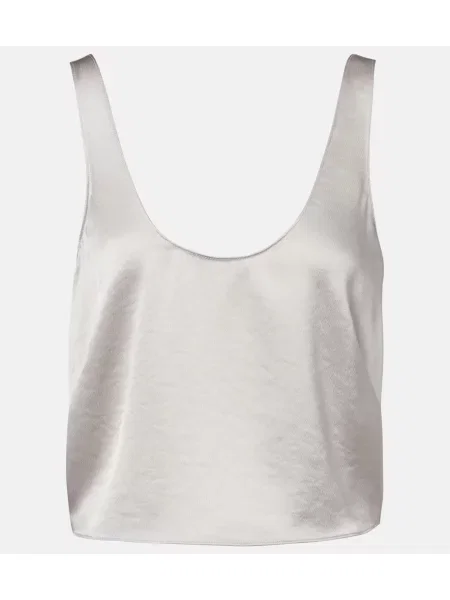 Top Leset din satin gri