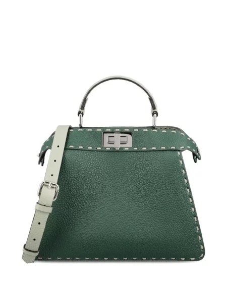 Geantă Fendi Peekaboo verde