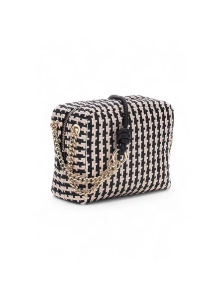 Torebka crossbody Guess skórzana czarna
