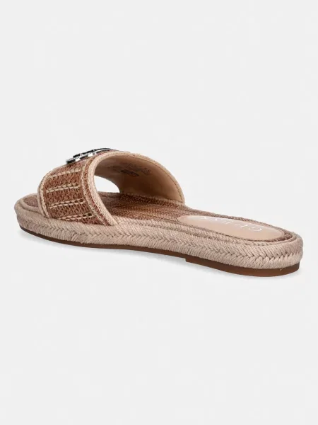 Klapki Guess beżowe