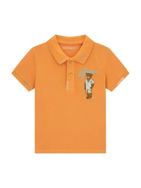 Guess Polo pomarańczowy