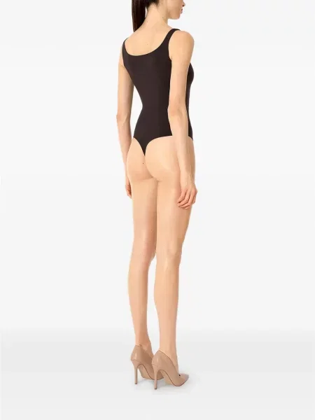 Body Wolford fără mâneci maro