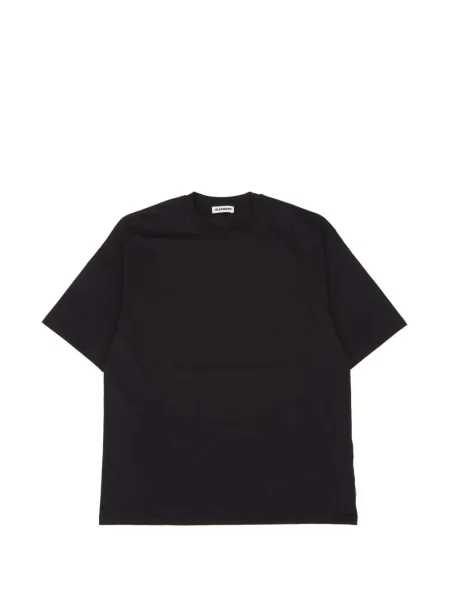 Scurt tricou Jil Sander cu decolteu rotund negru