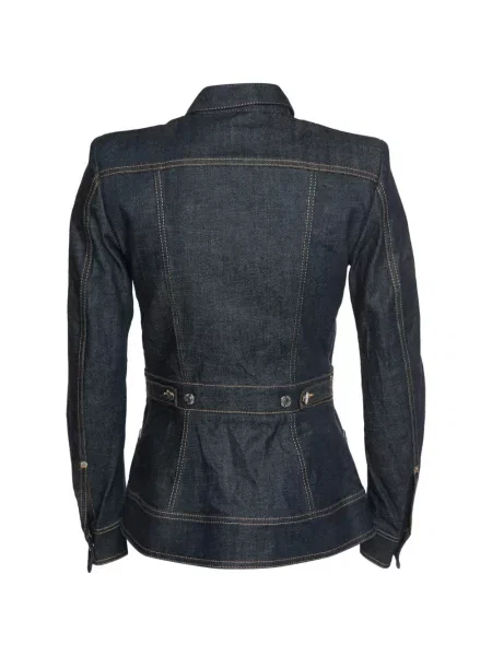 Geacă de blugi Dsquared2 cu autograf albastru