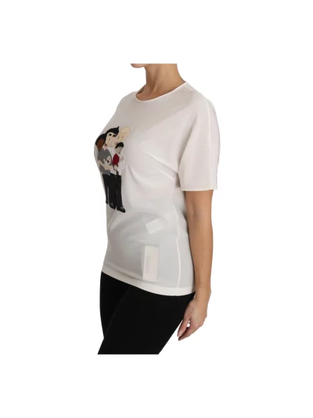 Koszulka Dolce And Gabbana biznesowa biała