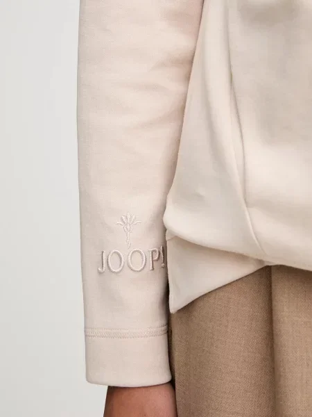 Однотонный свитер Joop! с капюшоном розовый