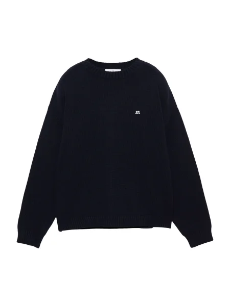 Pull&Bear Pulover PACIFIC bleumarin alb