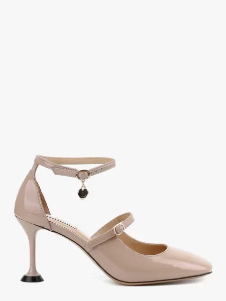 Туфлі-човники LeBERDES лакова натуральна шкіра бежевий