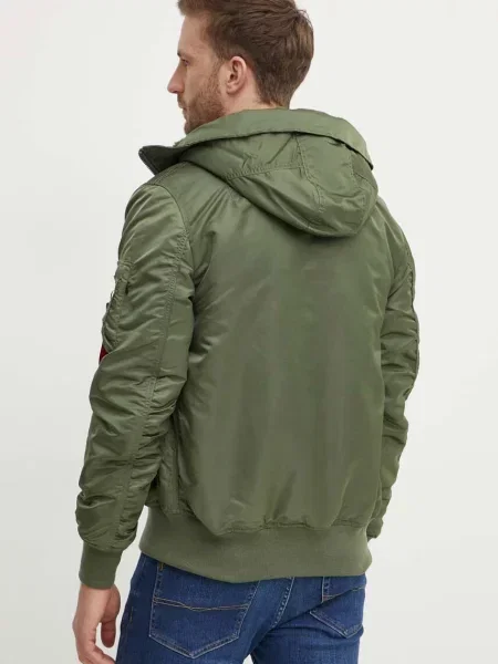 Bunda Alpha Industries Hooded zimní zelená