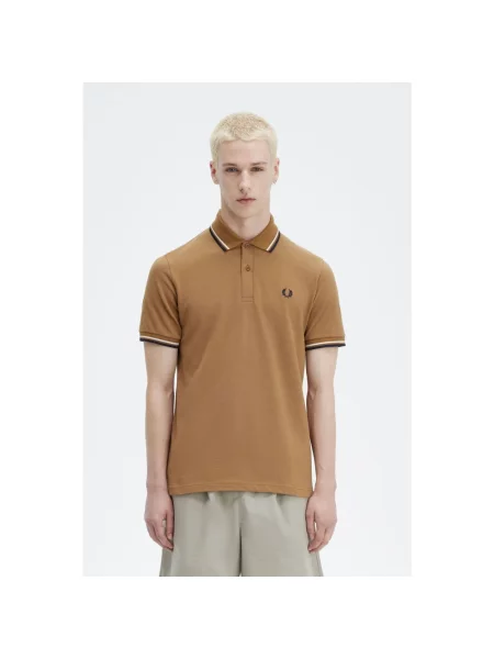 Koszulka polo Fred Perry brązowa