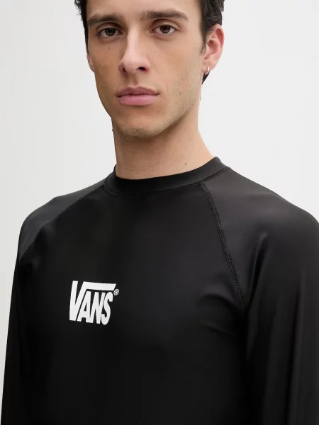 Тениска с дълъг ръкав Vans с дълъг ръкав черно
