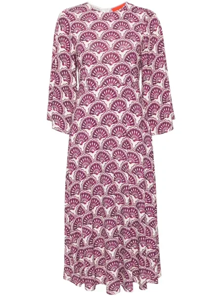 Midi sukienka midi La Doublej garniturowa fioletowa