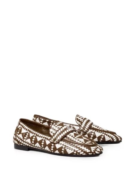 Pantofi loafer Tory Burch maro