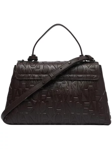 Crossbody kabelka Armani Exchange hnedá