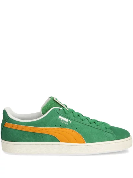 Sneakerși Puma Suede din piele de căprioară verde