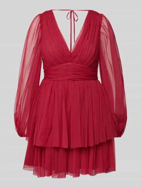 Sukienka koktajlowa z efektem stopniowania i dekoltem w serek Jake*s Cocktail