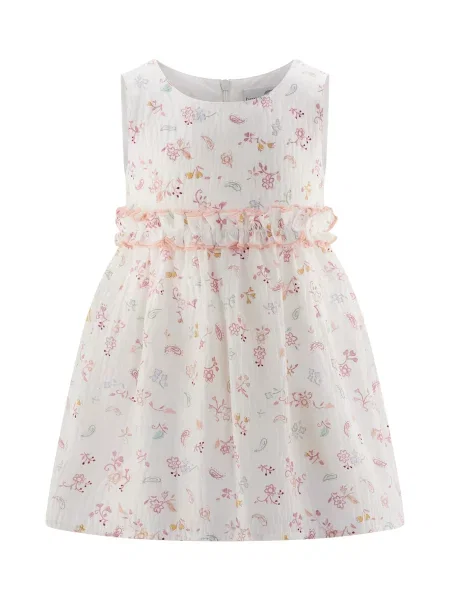 Happy girls Rochie crem / deschis / galben / roz pal albastru